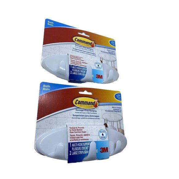 Adhesive Wall /bathroom mulithooks. Brand New 2 Units - Picture 8 of 12